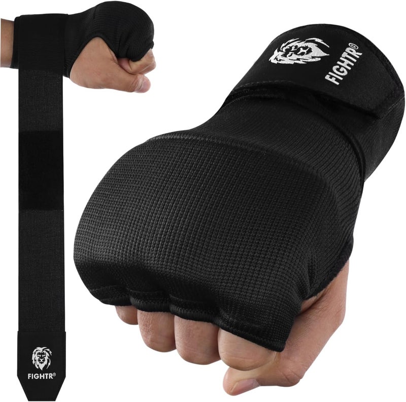 FIGHTR ® Premium Gel Inner Gloves - Quick Wrapping & More Stability | Gel Hand Wraps for Boxing, MMA, Muay Thai, & Martial Arts | with Long Wrist Wrap - Image 1